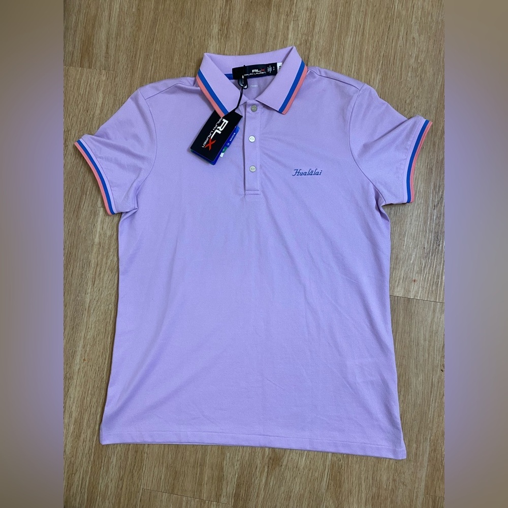 NWT RLX Ralph Lauren Light Purple Polo Shirt